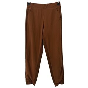 Athleta Brooklyn Lined Jogger Pant Womens Sz 4 High Rise Lined Pullon Earthy Gym